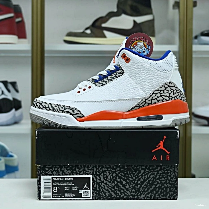 RETRO AIR 3 JORDAN 'KNICKS' 0922